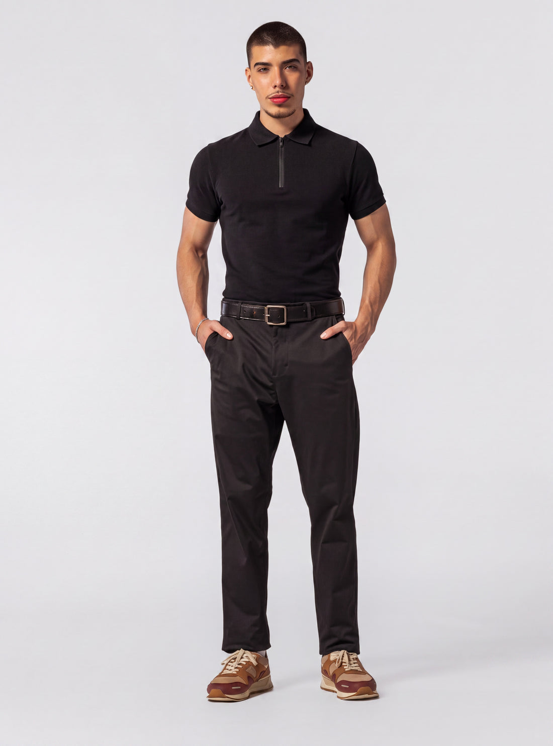 Zip It Polo, Negro