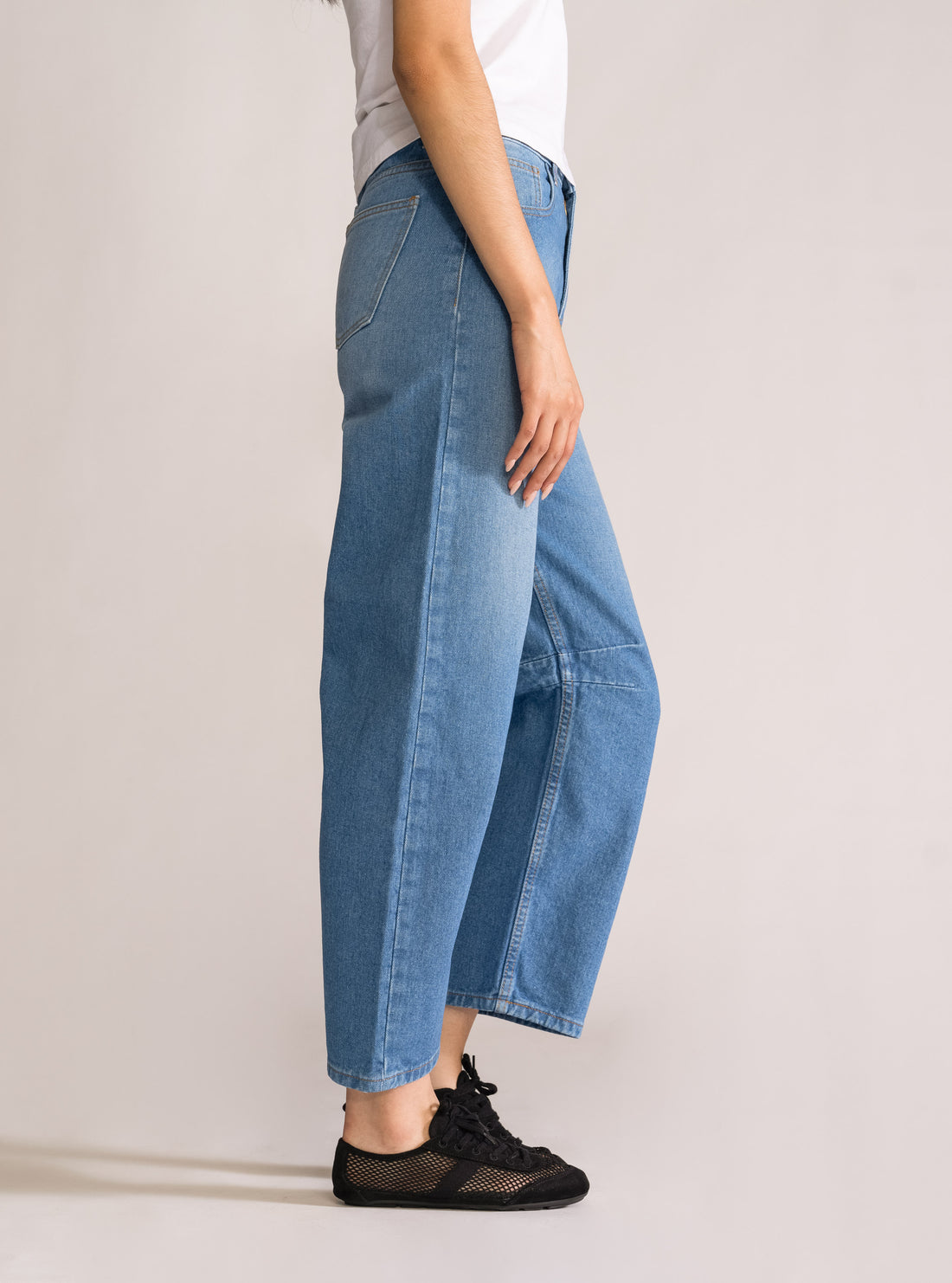 Missin' You Barrel Jeans, Azul Claro