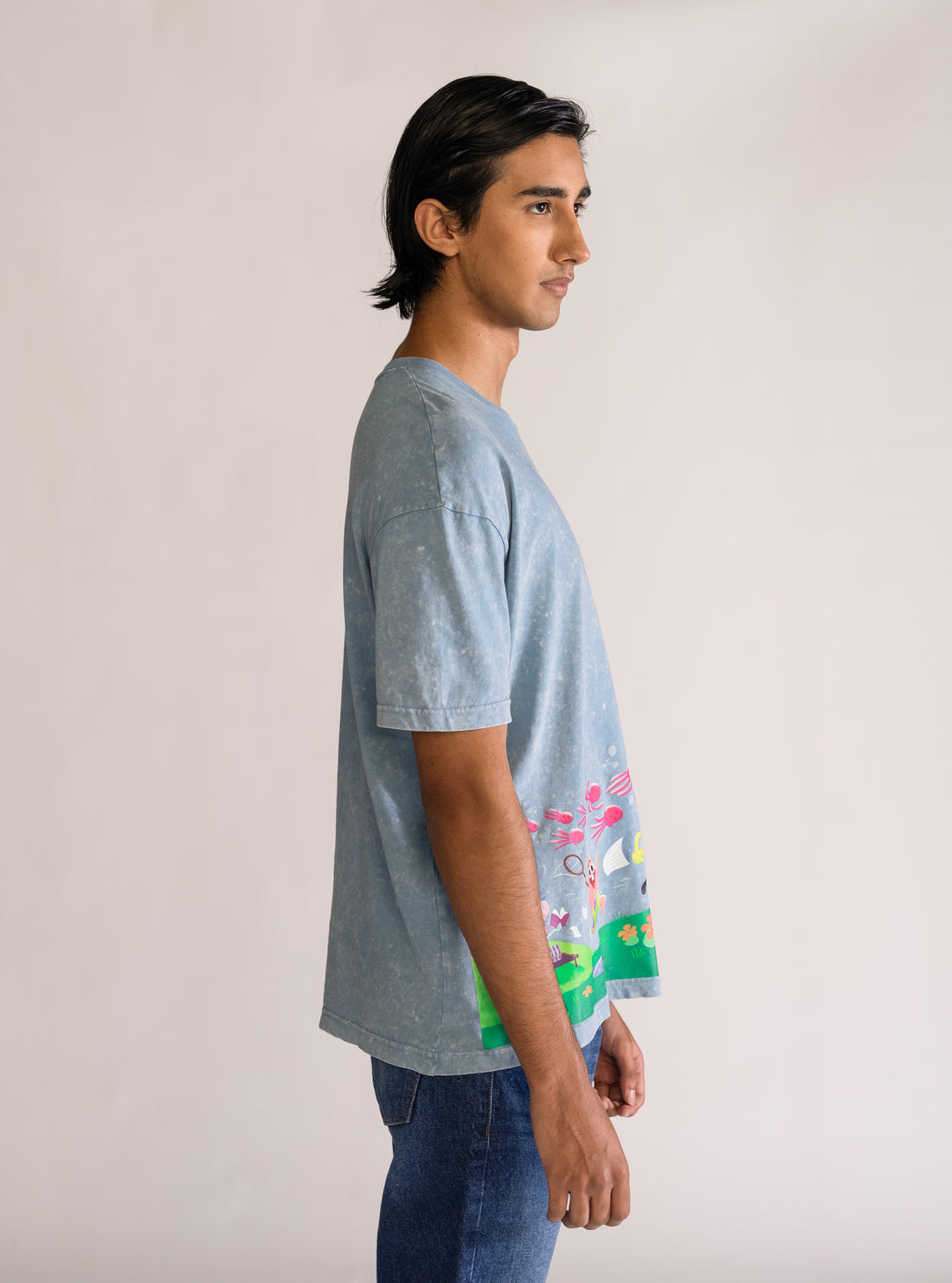 Jellyfishing Steve Lambe Playera, Celeste