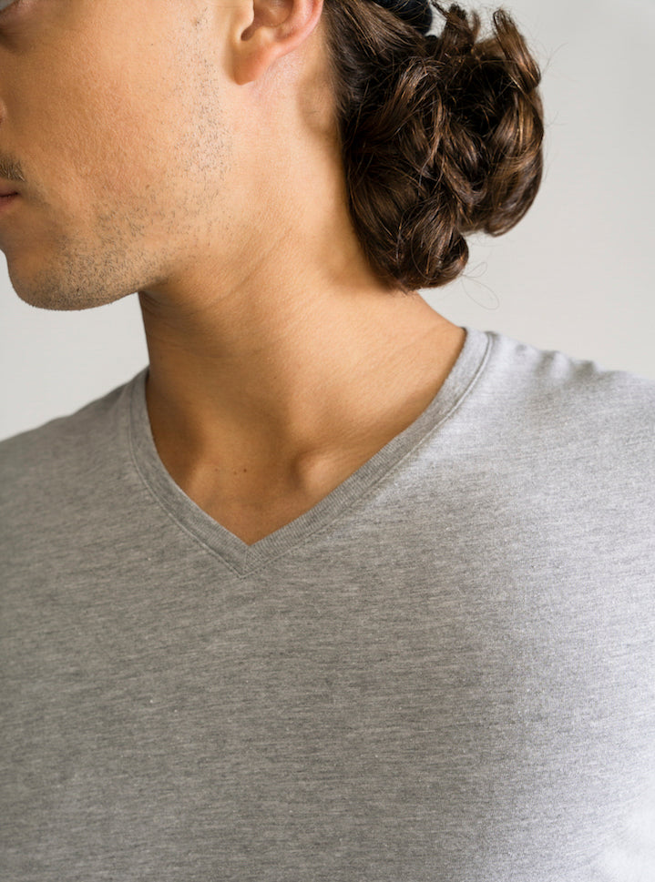 Everyday T-Shirt V, Gris Claro