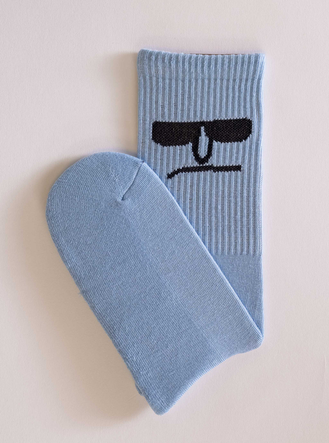 Poker Face Calcetín, Celeste