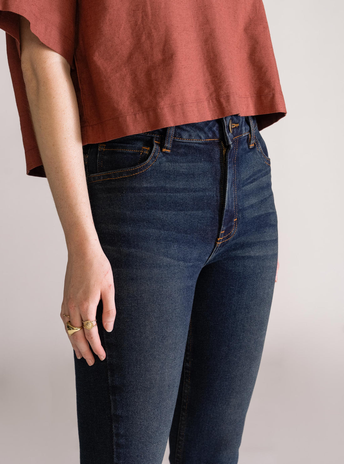 Dance Dance Acampanado Jeans, Azul Obscuro