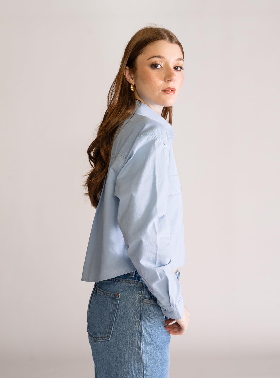 Don't Call Me Baby Blusa, Celeste