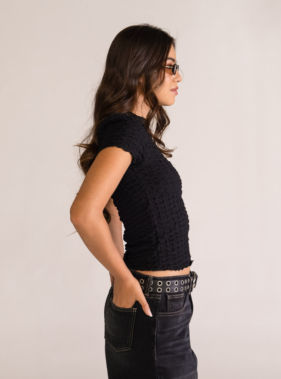 Live To Tell Blusa, Negro