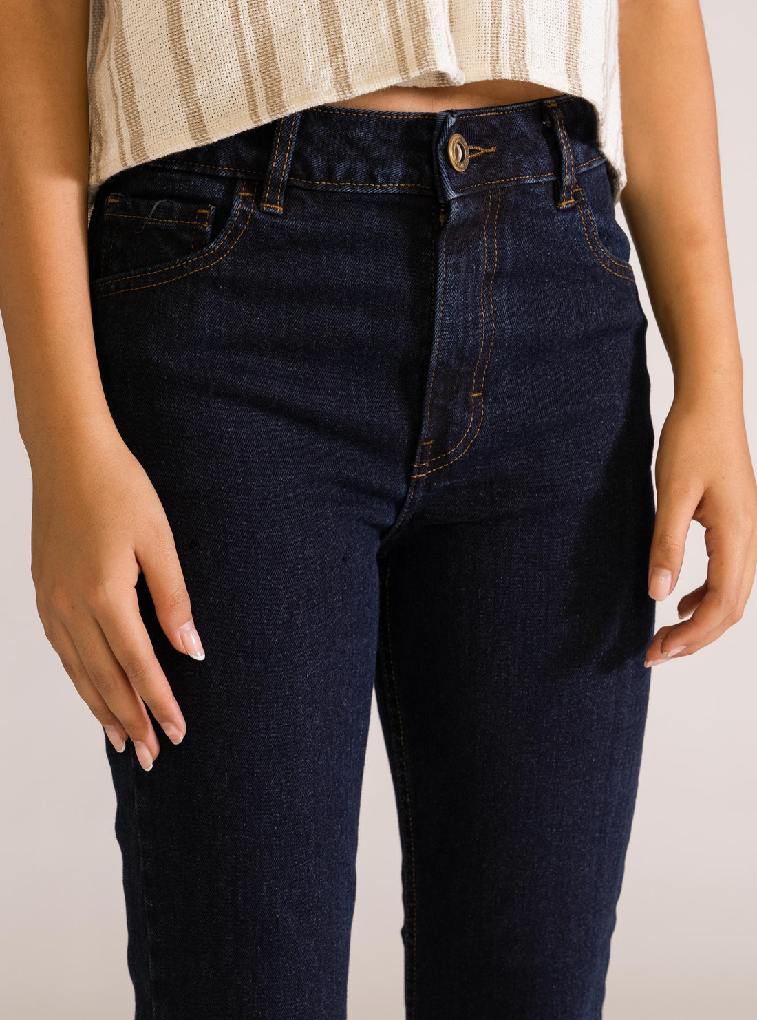 Saturday Night Fever, Jeans Acampanado, Azul Obscuro