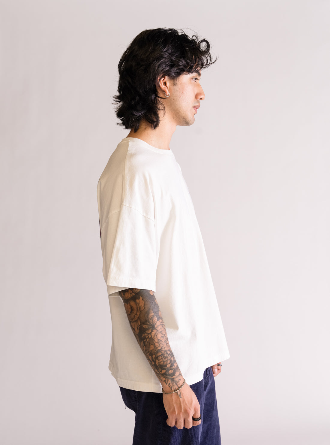 Honor Tradition Playera Boxy, Blanco Hueso