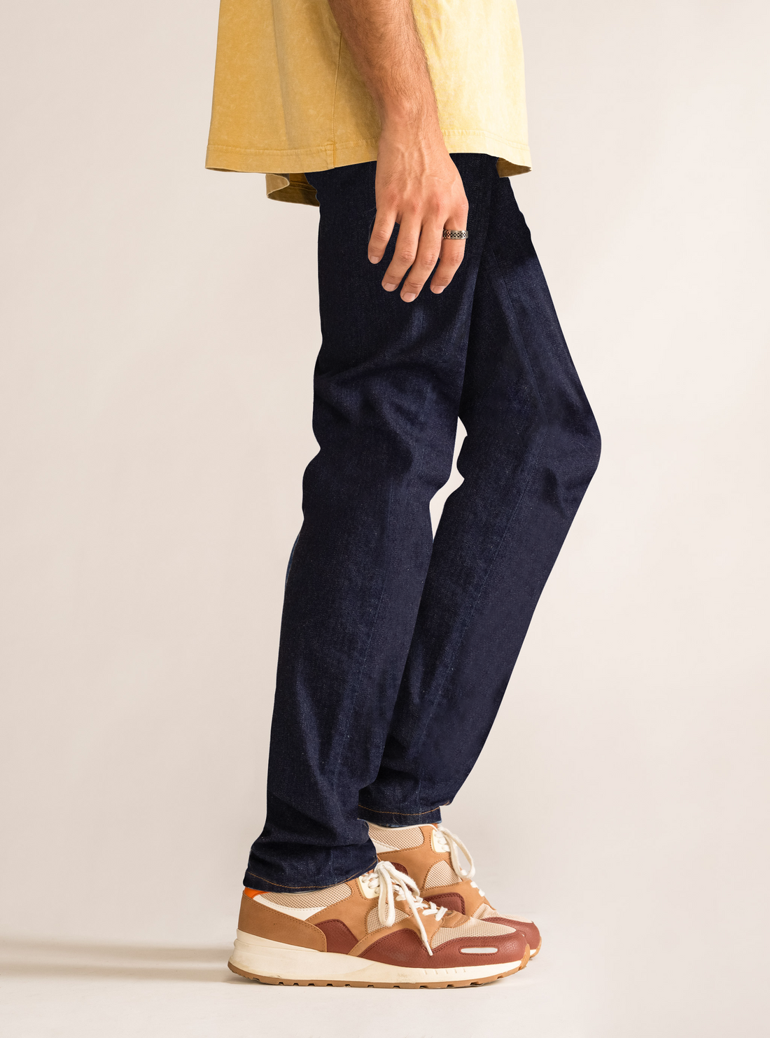 Basic Slim Jeans, Azul Marino