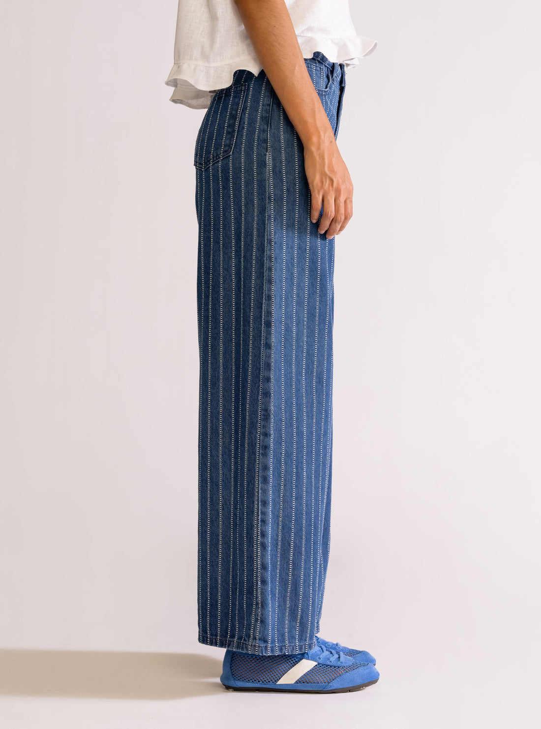 Internet Baby Wide Leg Jeans, Azul Claro