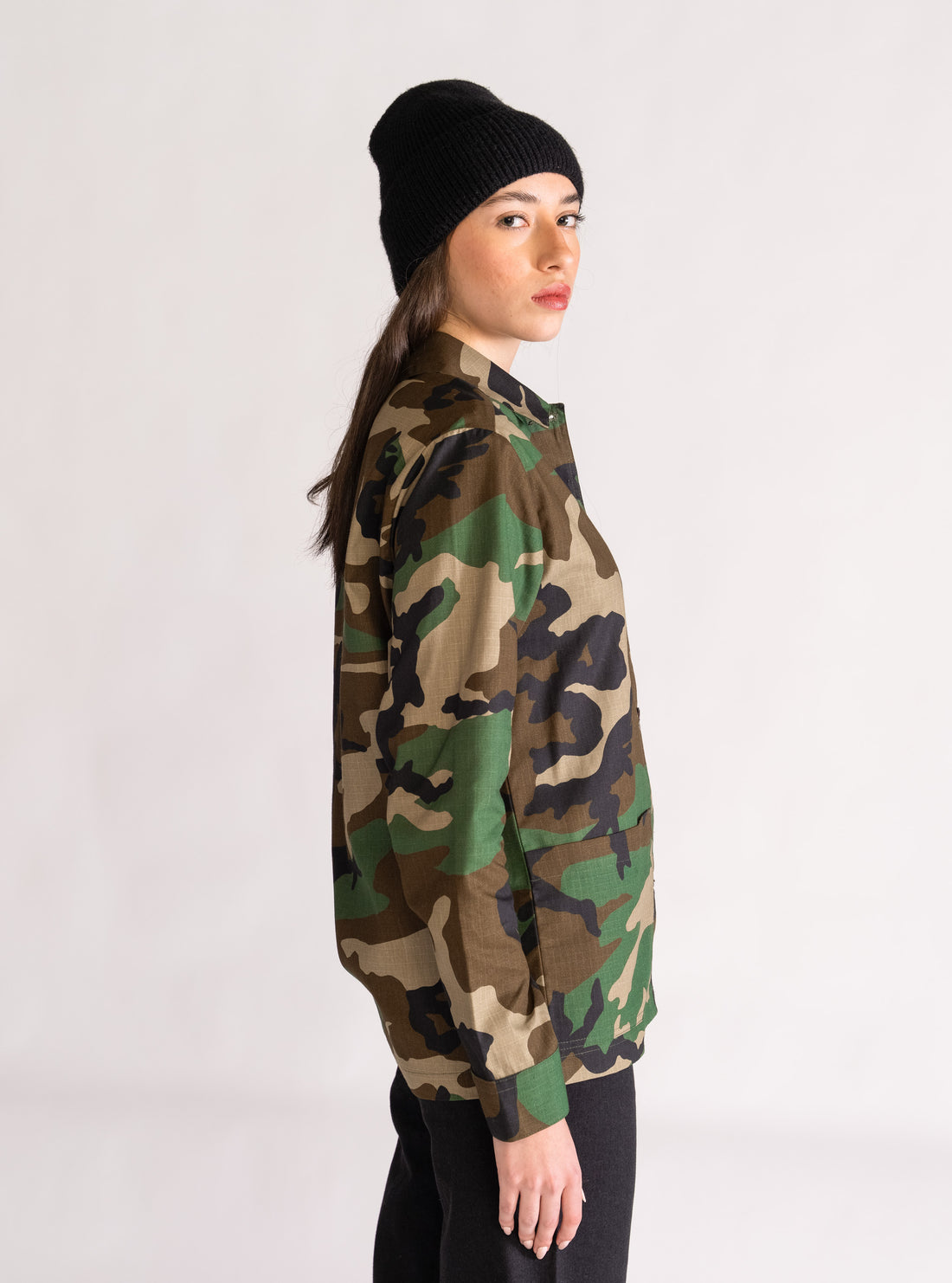 Camo Working Jacket, Verde Olivo