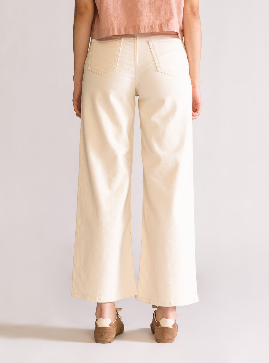 Sunday Mood Wide Leg Jeans, Blanco Hueso