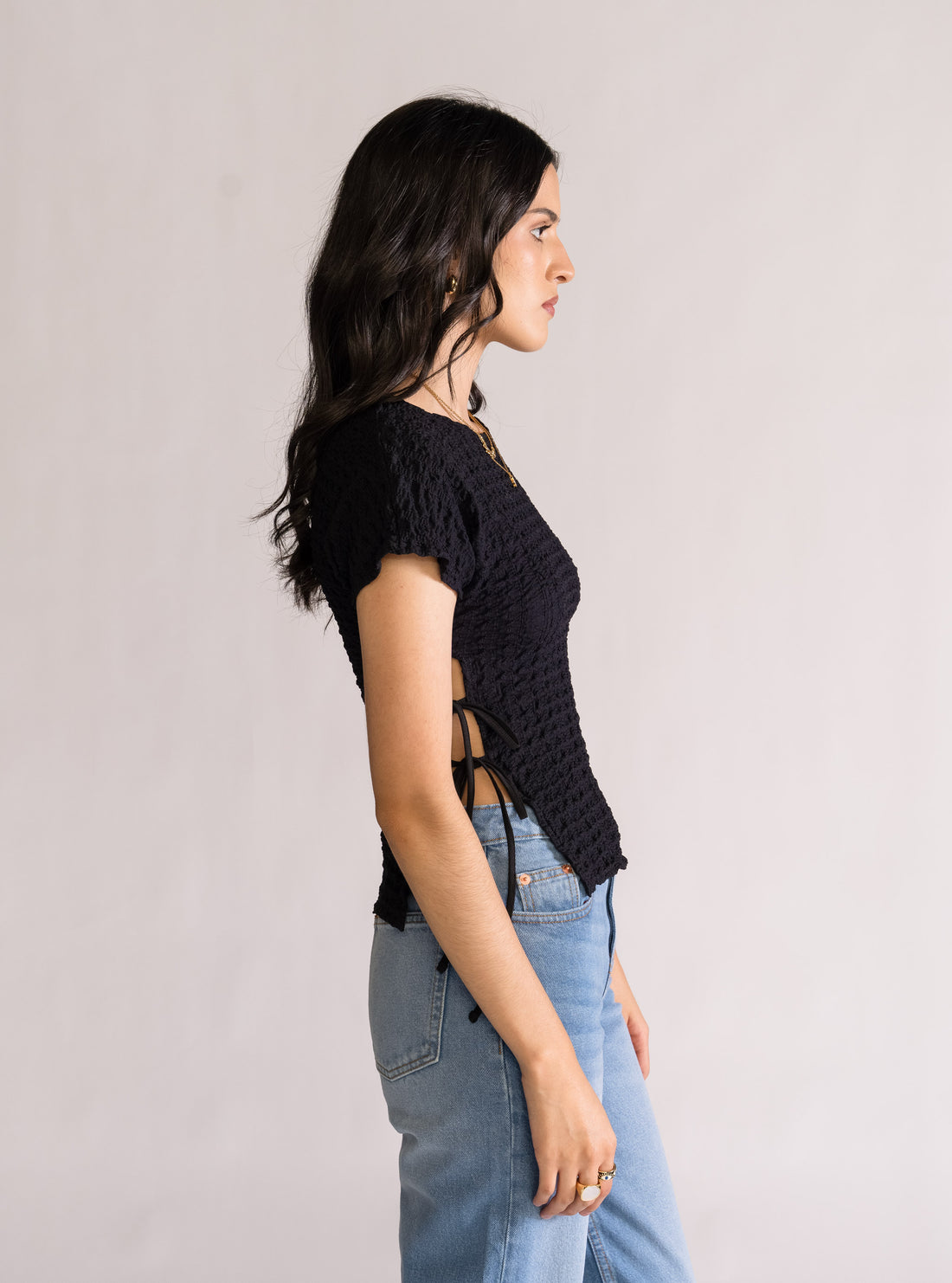 Eclipse Blusa, Negro
