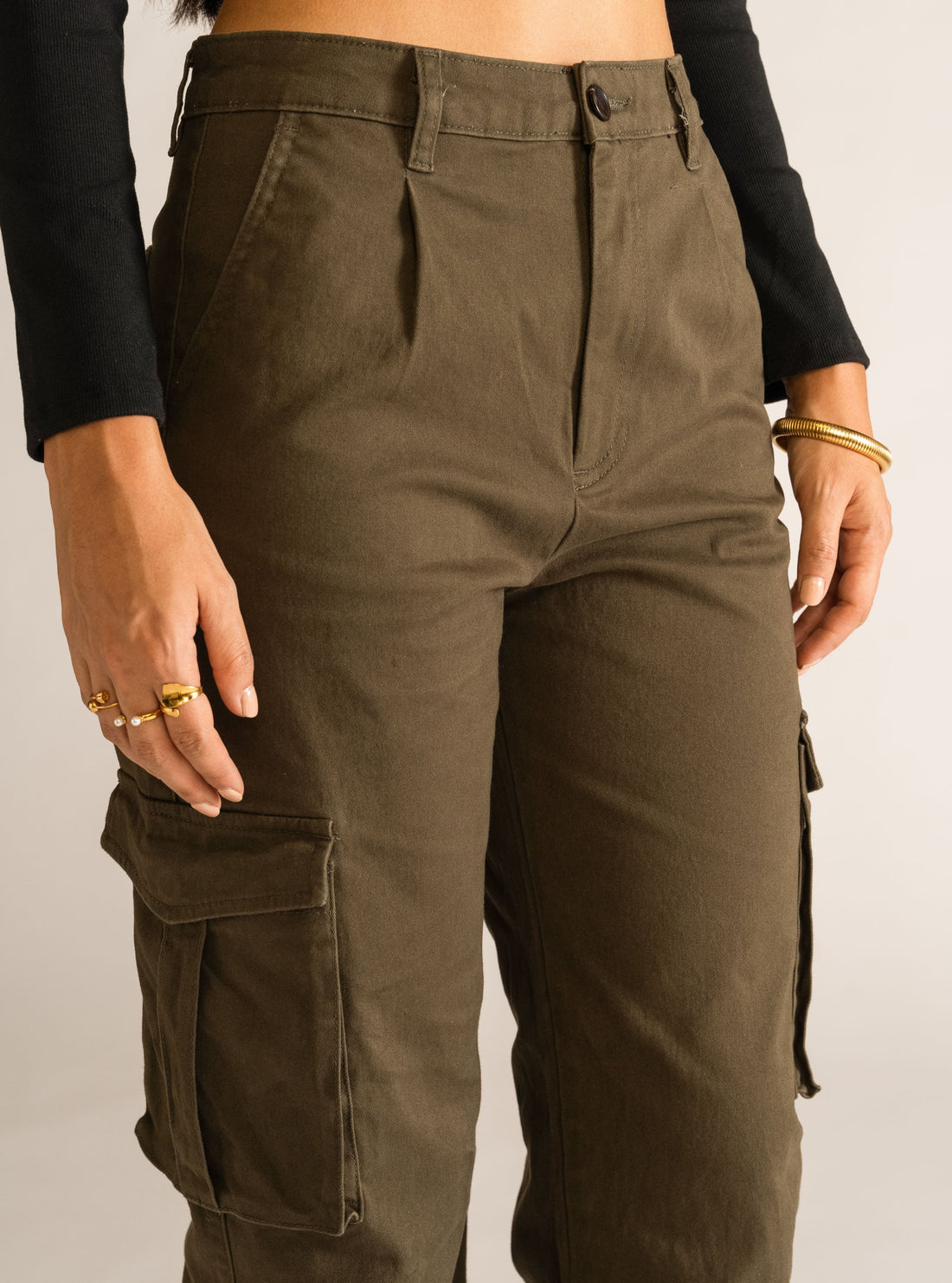 She´s The Best Cargo Pants, Verde Olivo