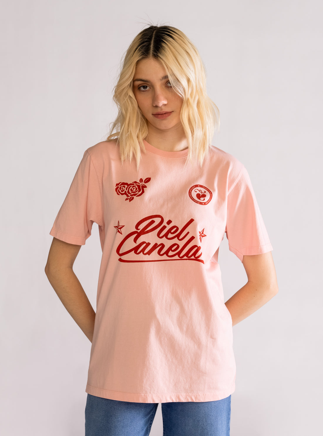 Piel Canela Playera, Rosado