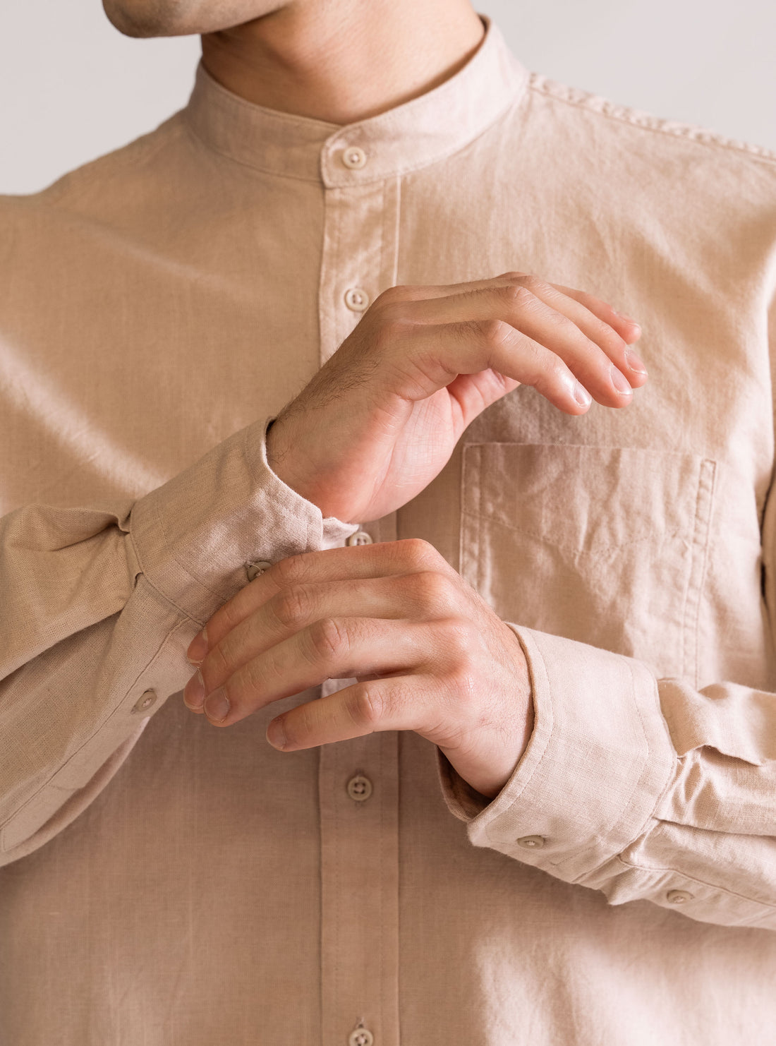 Around The World Camisa, Cafe Claro