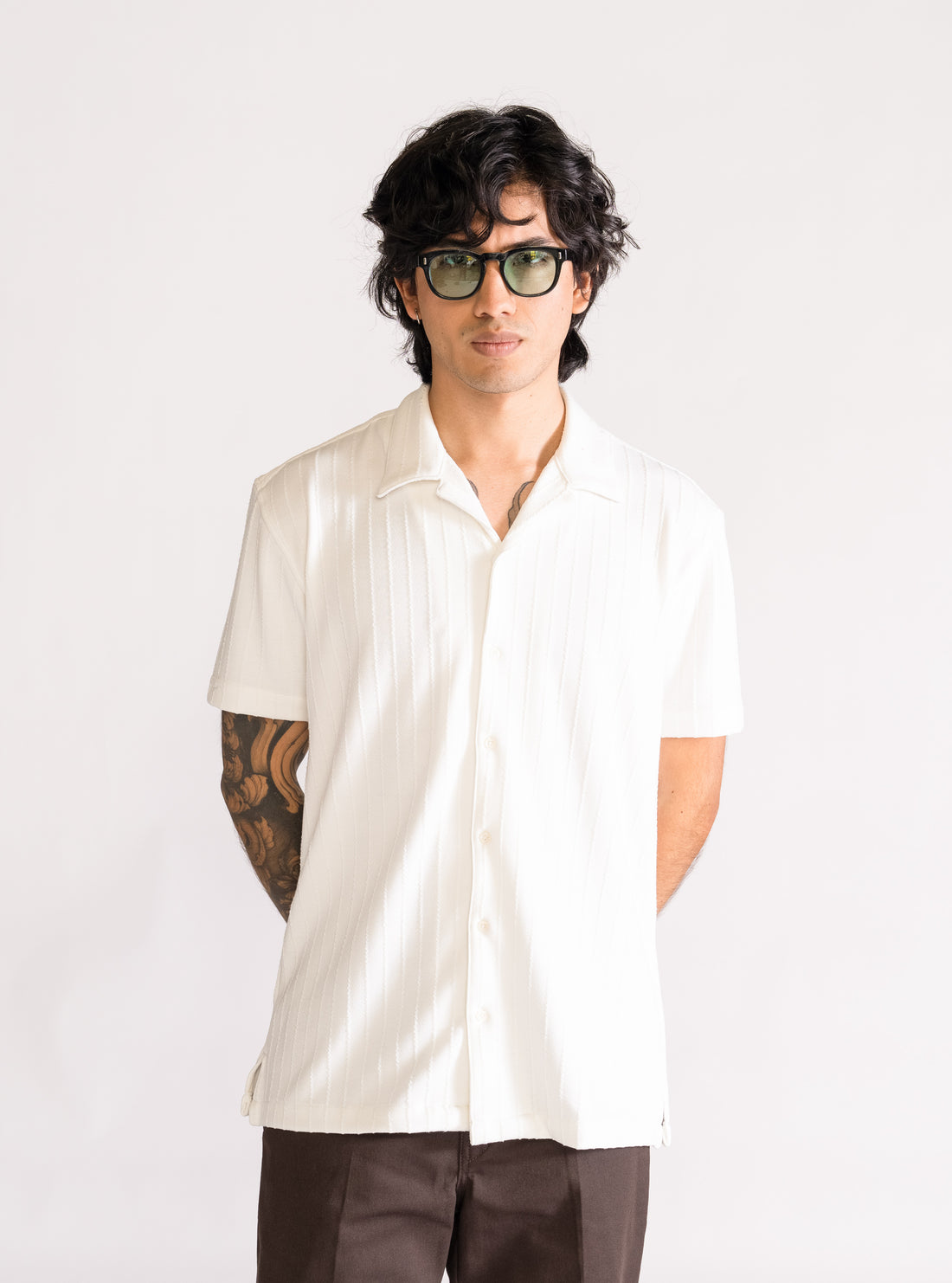 One Last Time Camisa, Blanco Hueso