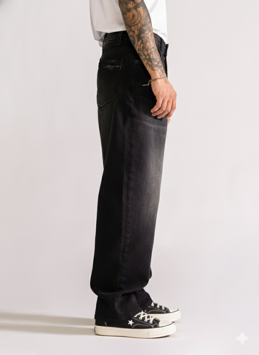 Endless Possibilities Baggy Jeans,Negro